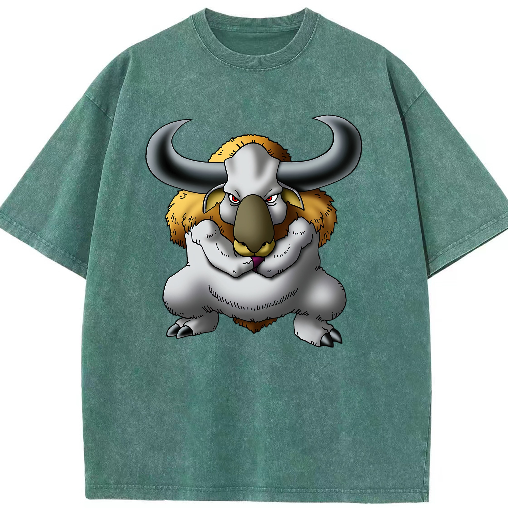 （画像用） ドラゴンクエスト Doragon Kuesuto Dragon Quest 綿100% ヴィンテージ風 半袖Tシャツ（フロントプリント）